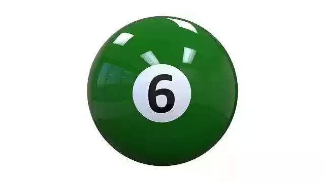 Free download Billiards Ball Six free illustration to be edited with GIMP online image editor