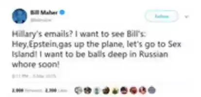 ດາວໂຫຼດຟຣີ Bill Maher ໄດ້ໄປເກາະ pedophile ກັບ Epstein ຮູບພາບຫຼືຮູບພາບຟຣີທີ່ຈະແກ້ໄຂດ້ວຍ GIMP ບັນນາທິການຮູບພາບອອນໄລນ໌