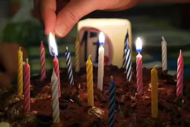 Free download Birthday Cake Candles free photo template to be edited with GIMP online image editor