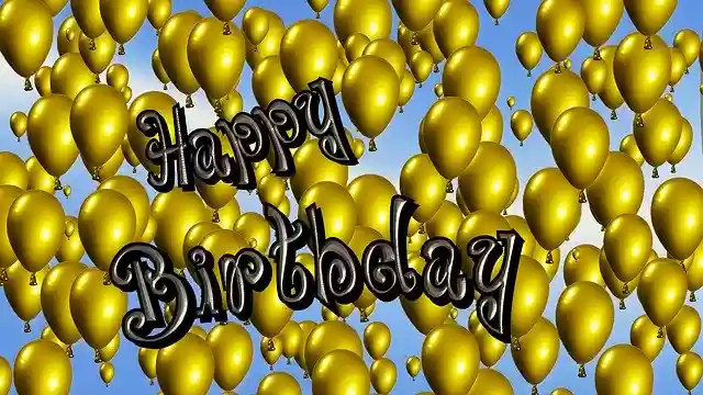 Free download Birthday Luftbalong -  free illustration to be edited with GIMP free online image editor