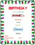 Free download Birthday Party Invitation Card Template DOC, XLS or PPT template free to be edited with LibreOffice online or OpenOffice Desktop online