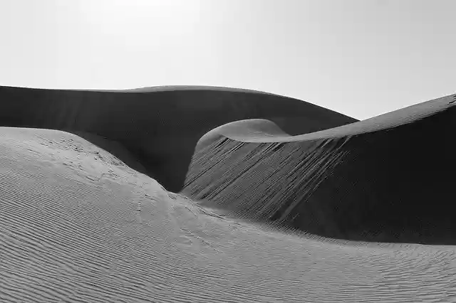 Free download Black And White Sand Dunes Pacific -  free photo or picture to be edited with GIMP online image editor