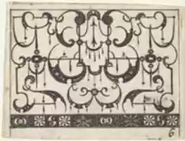 Free download Blackwork Print with an All-Over Schweifwerk Pattern free photo or picture to be edited with GIMP online image editor