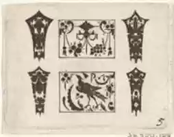 Free download Blackwork Print with a Symmetrical Schweifwerk Pattern free photo or picture to be edited with GIMP online image editor