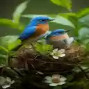 Blue bird wallpaper  screen for extension Chrome web store in OffiDocs Chromium