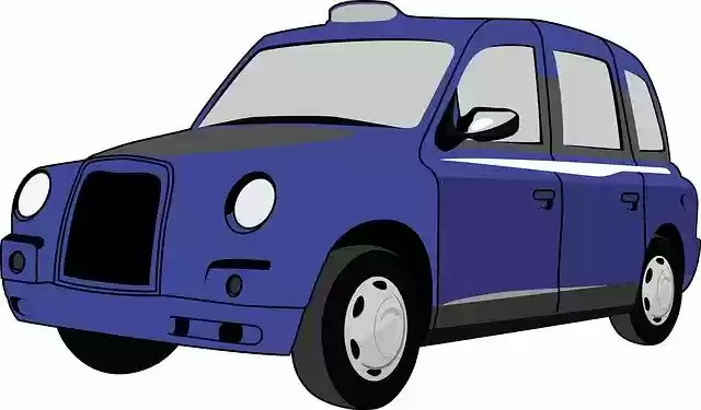 Free download Blue British Taxi -  free illustration to be edited with GIMP free online image editor