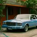 Blue Car Parked by a House  screen for extension Chrome web store in OffiDocs Chromium