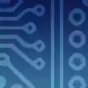 Blue Circuitry Hardware Theme  screen for extension Chrome web store in OffiDocs Chromium