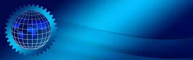 Free download Blue Gear Globe -  free illustration to be edited with GIMP free online image editor