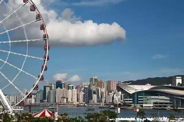 Free download Blue Hongkong Sky -  free photo or picture to be edited with GIMP online image editor