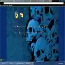 Blue Skulls  screen for extension Chrome web store in OffiDocs Chromium