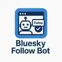 Bluesky Follow Bot  screen for extension Chrome web store in OffiDocs Chromium