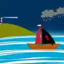 Boat lighthouse and lightning rain  screen for extension Chrome web store in OffiDocs Chromium