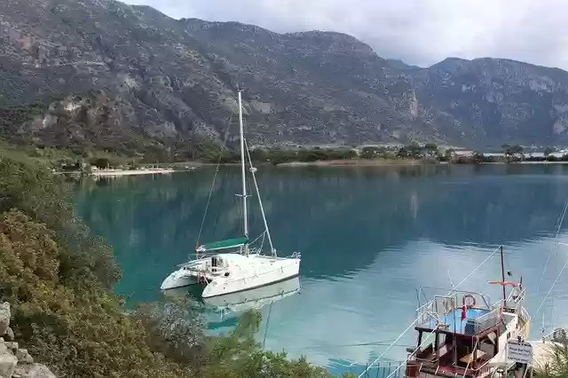 Free download Boat Oludeniz Blue free photo template to be edited with GIMP online image editor
