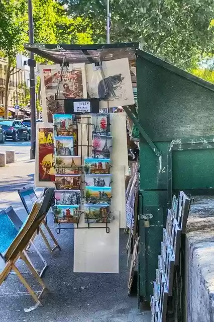 Free download Booksellers Paris Capital -  free photo or picture to be edited with GIMP online image editor