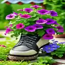 Boot shaped plant pot wallpaper  screen for extension Chrome web store in OffiDocs Chromium