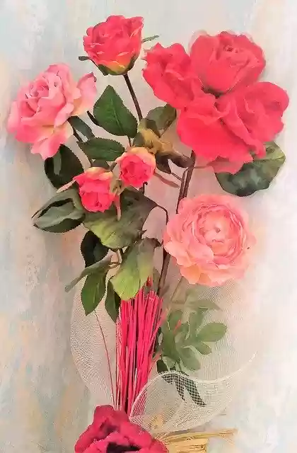 Free download Bouquet Roses Ornamentation -  free illustration to be edited with GIMP free online image editor