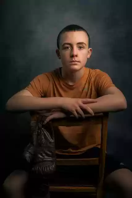 Free download boy child teen boxer sports chair free picture to be edited with GIMP free online image editor