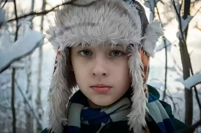 Free download boy winter portrait hat teen free picture to be edited with GIMP free online image editor