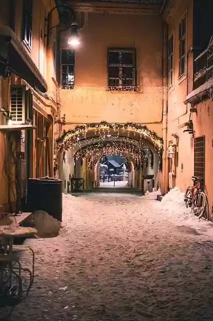 Free download Brasov Night Winter -  free photo or picture to be edited with GIMP online image editor