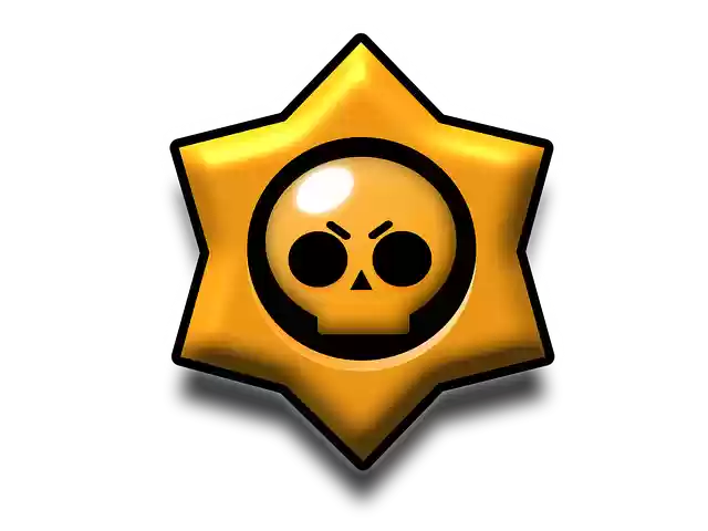 Free download Brawl Stars Star Skull And -  free illustration to be edited with GIMP free online image editor