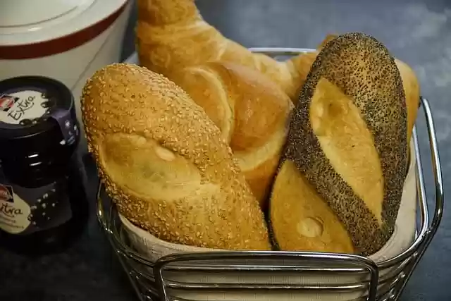 Free download bread bakery croissant food free picture to be edited with GIMP free online image editor