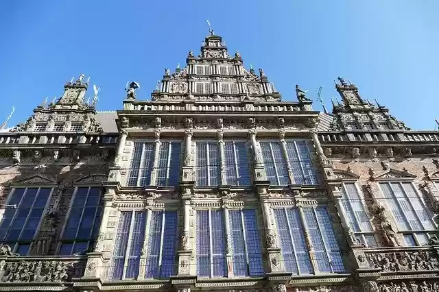 Historisch stadhuis van Bremen gratis downloaden - gratis foto of afbeelding om te bewerken met GIMP online afbeeldingseditor
