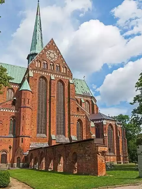 Free download Brick Gothic Monastery Church -  free photo or picture to be edited with GIMP online image editor
