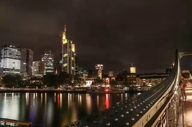 Free download Bridge Building Frankfurt -  free free photo or picture to be edited with GIMP online image editor