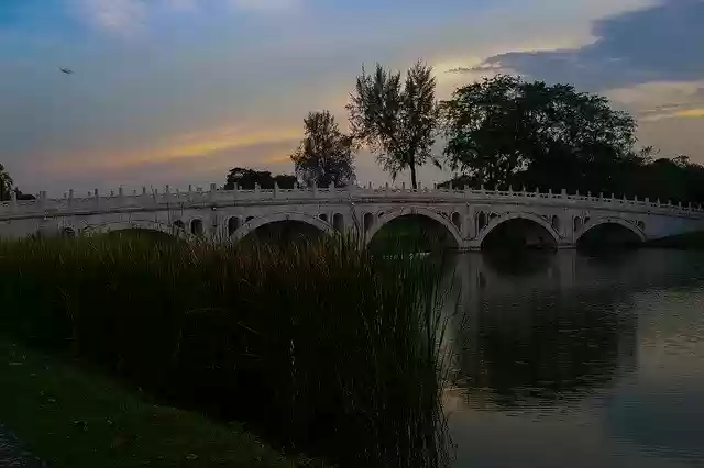 Free download Bridge Dark Park -  free photo or picture to be edited with GIMP online image editor