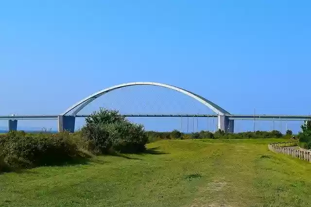 Free download Bridge Fehmarnsund Landscape -  free photo or picture to be edited with GIMP online image editor