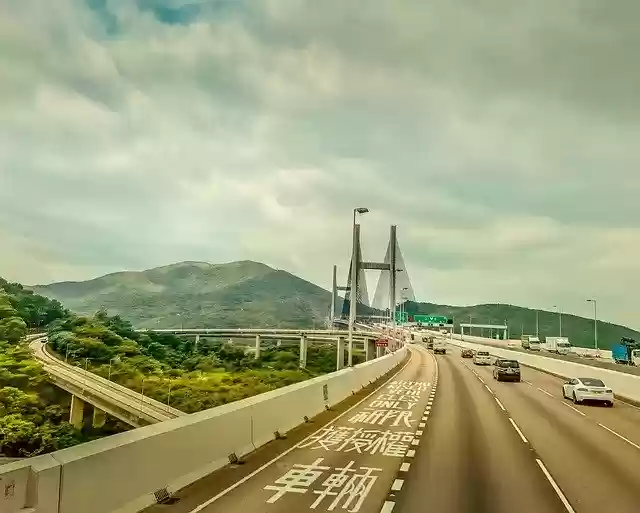 Free download Bridge Highway Sky -  free photo or picture to be edited with GIMP online image editor