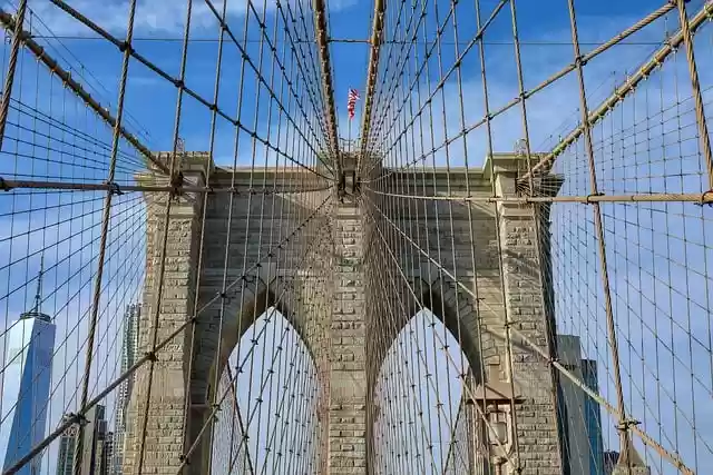 Free download bridge lines perspective brooklyn free picture to be edited with GIMP free online image editor