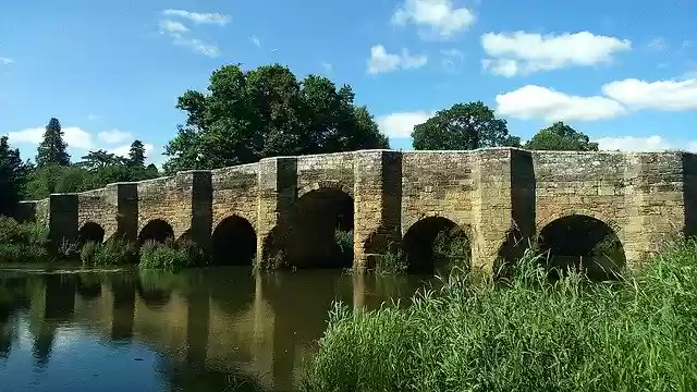 Free download Bridge River Midday -  free photo or picture to be edited with GIMP online image editor