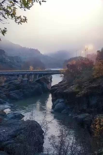 Free download Bridge River Mood -  free free photo or picture to be edited with GIMP online image editor