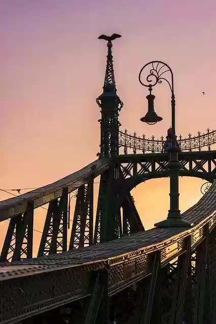 Free download Bridge Sunset City -  free photo or picture to be edited with GIMP online image editor