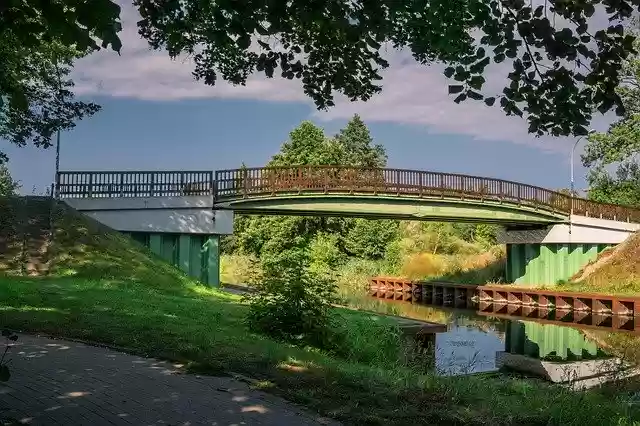 Free download Bridge Water Channel -  free photo or picture to be edited with GIMP online image editor