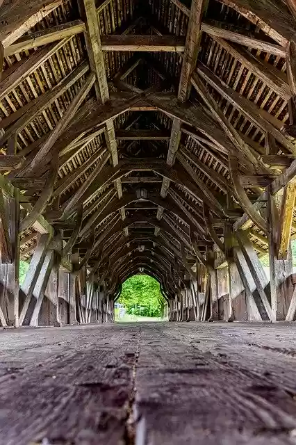 Free download Bridge Wood Away -  free photo or picture to be edited with GIMP online image editor