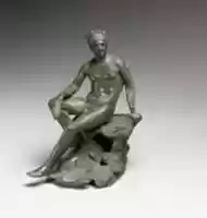 Free download Bronze statuette of Hermes seated on a rock free photo or picture to be edited with GIMP online image editor
