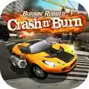 Burnin Rubber Crash n Burn Game Simulation  Action  screen for extension Chrome web store in OffiDocs Chromium