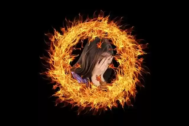 Free download Burnout Woman Burn free illustration to be edited with GIMP online image editor