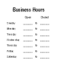 Descargue gratis la plantilla Business Hours de Microsoft Word, Excel o Powerpoint para editarla con LibreOffice en línea u OpenOffice Desktop en línea