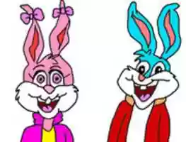 Free download Buster Bunny And Babs From Tiny Toon Adventures And Tiny Toon Looniversity free photo or picture to be edited with GIMP online image editor