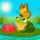 Butterfly frog and lotus  screen for extension Chrome web store in OffiDocs Chromium