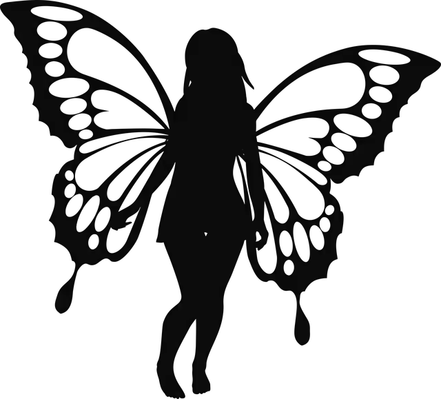 Scarica gratis Farfalla Donna SilhouetteGrafica vettoriale gratuita su Pixabay illustrazione da modificare con GIMP editor di immagini online