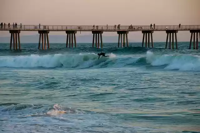 Descărcați gratuit california los angeles hermosa pier imagine gratuită pentru a fi editată cu editorul de imagini online gratuit GIMP