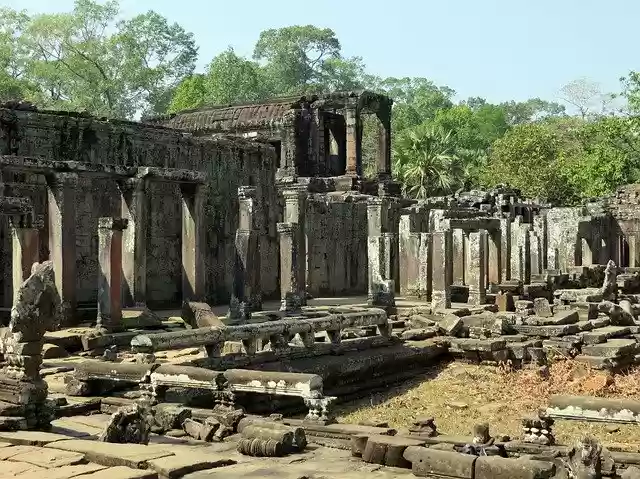Descarga gratuita Camboya Angkor Ruins - foto o imagen gratuita para editar con el editor de imágenes en línea GIMP