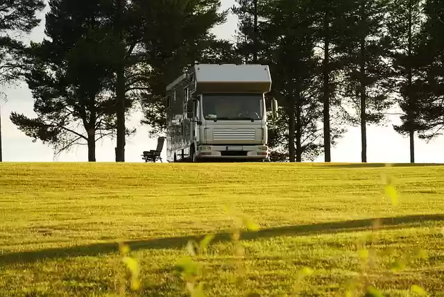 Free download camping car mobile grass home free picture to be edited with GIMP free online image editor