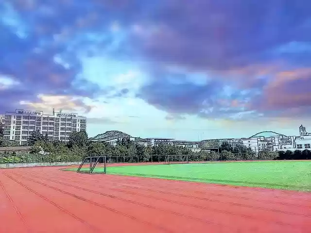 Free download Campus Playground Youth -  free illustration to be edited with GIMP free online image editor