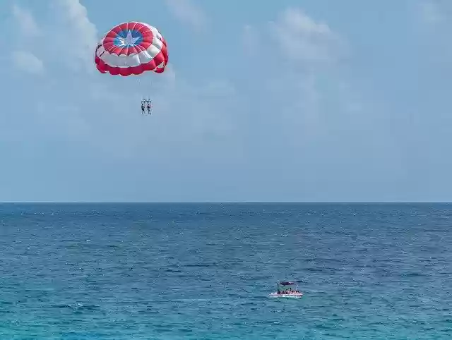 Free download Cancun Mexico Parasailing free photo template to be edited with GIMP online image editor